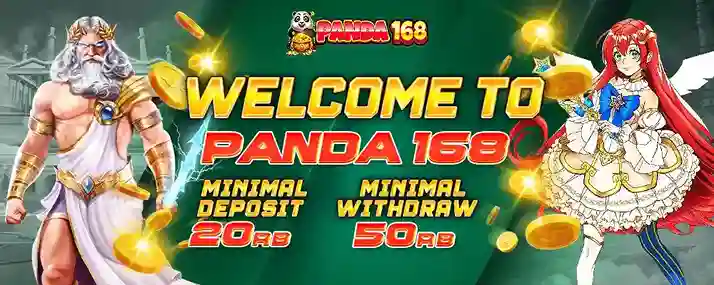 Tampilan Game Slot Olympus Panda168 dengan karakter dewa Zeus