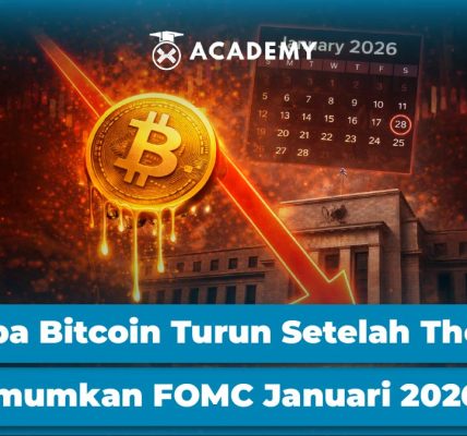 Bitcoin jatuh ke 75.400 dolar dalam sell-the-news FOMC setelah Powell menyampaikan pertemuan terakhirnya sebagai Ketua Federal Reserve April 2026