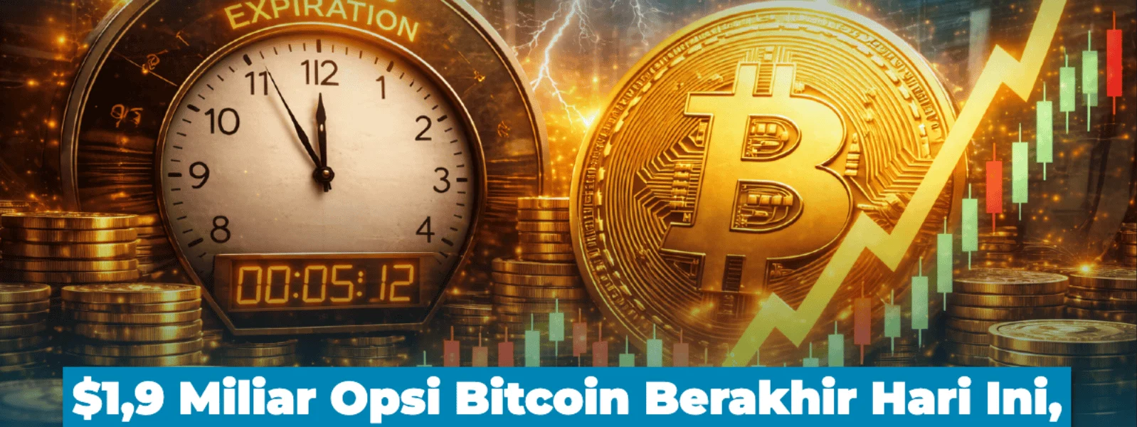 Bitcoin di 76.528 dolar menghadapi 2,1 miliar dolar opsi kedaluwarsa di Deribit pada 1 Mei 2026 dengan max pain di 76.000 dolar