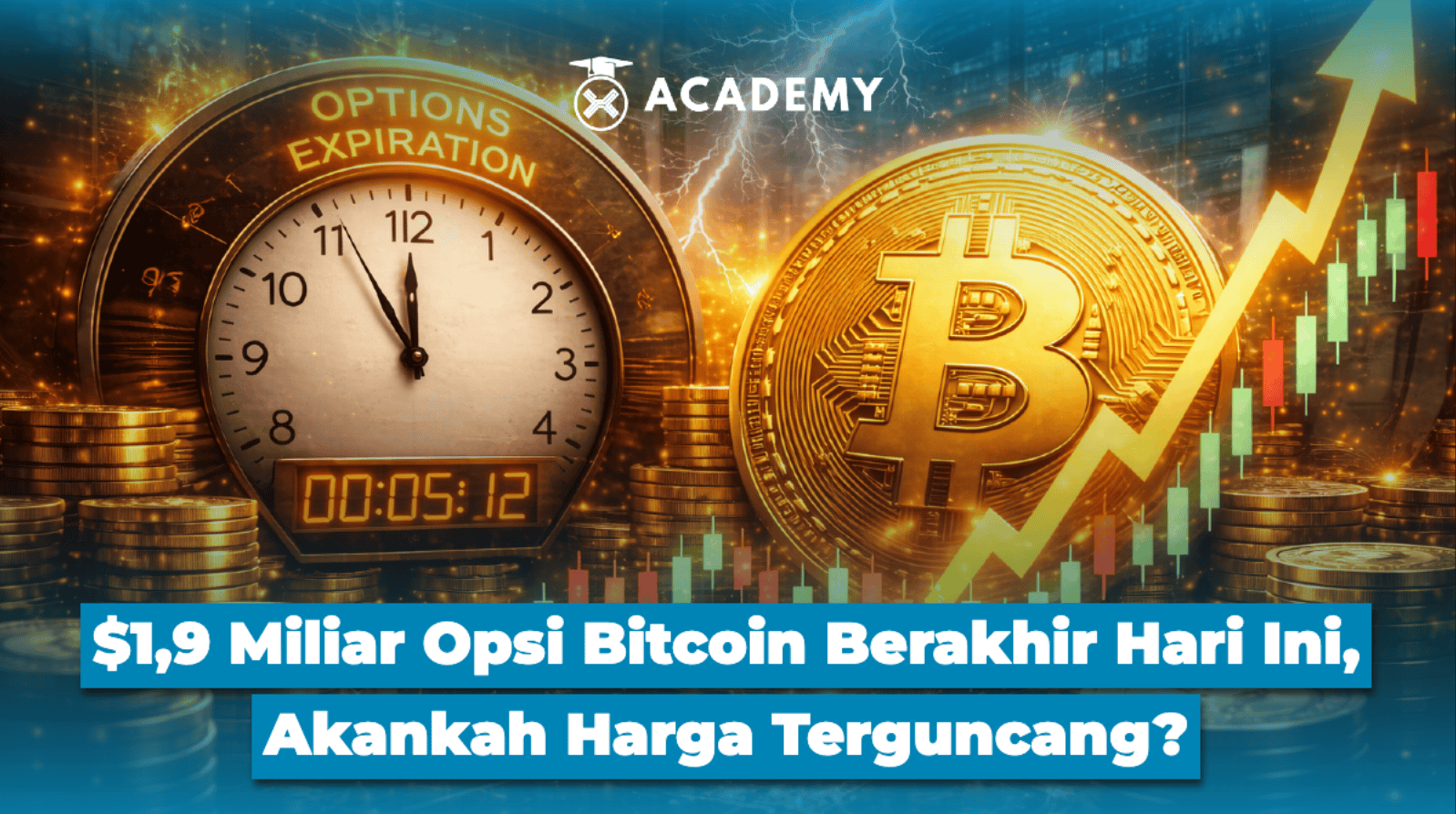 Bitcoin di 76.528 dolar menghadapi 2,1 miliar dolar opsi kedaluwarsa di Deribit pada 1 Mei 2026 dengan max pain di 76.000 dolar